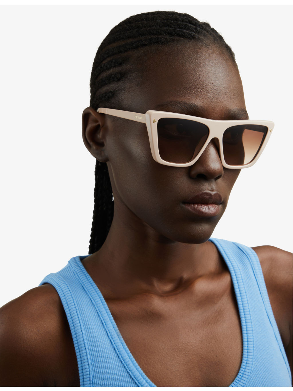 PR 21ZS branded-arm butterfly-frame acetate sunglasses - 2
