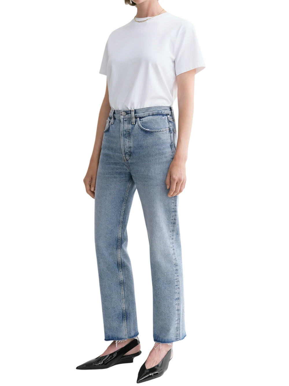 Toteme Women Distressed Blue Classic Cut Denim - 3