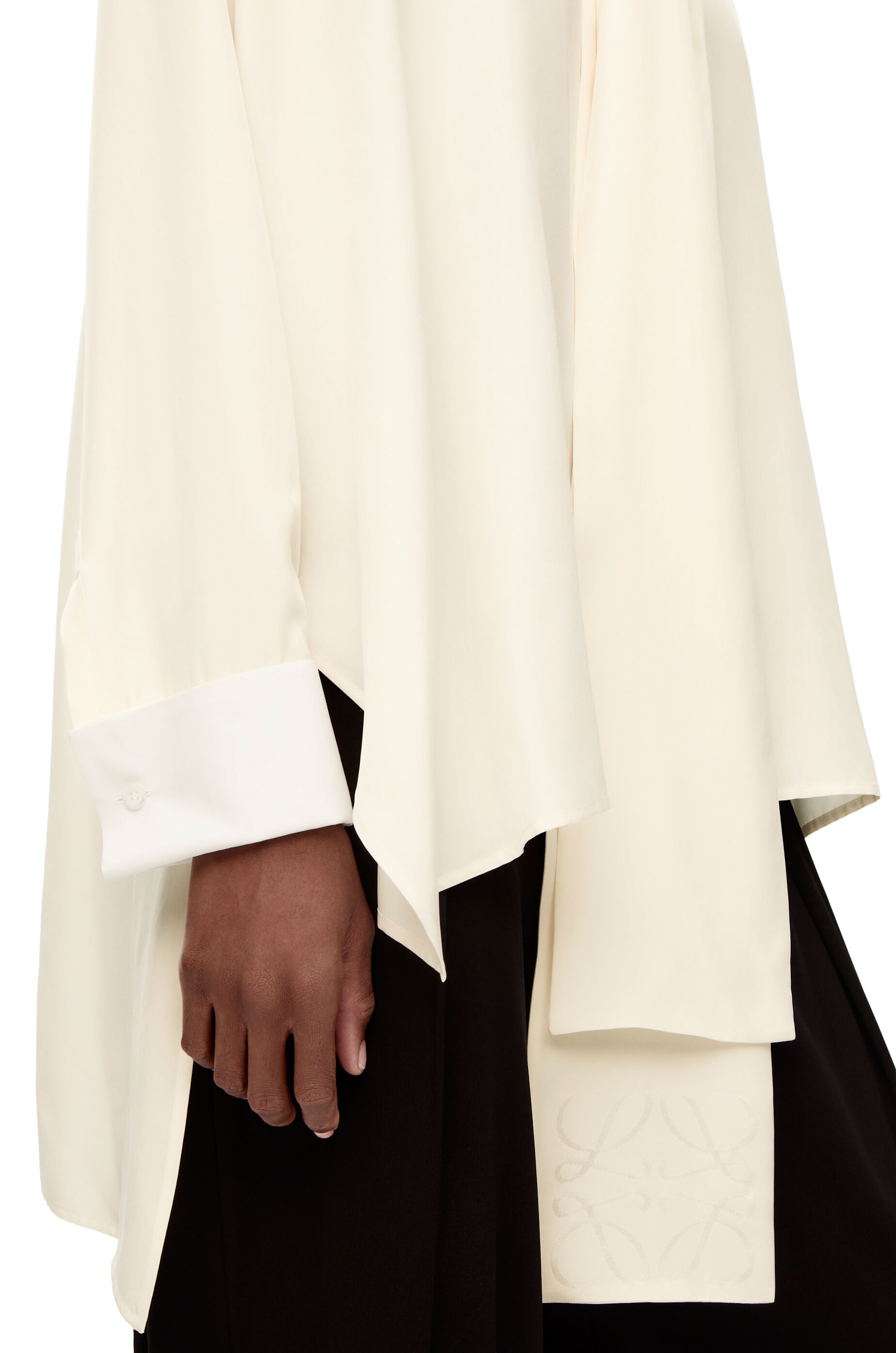 Anagram lavaliere blouse in silk - 5