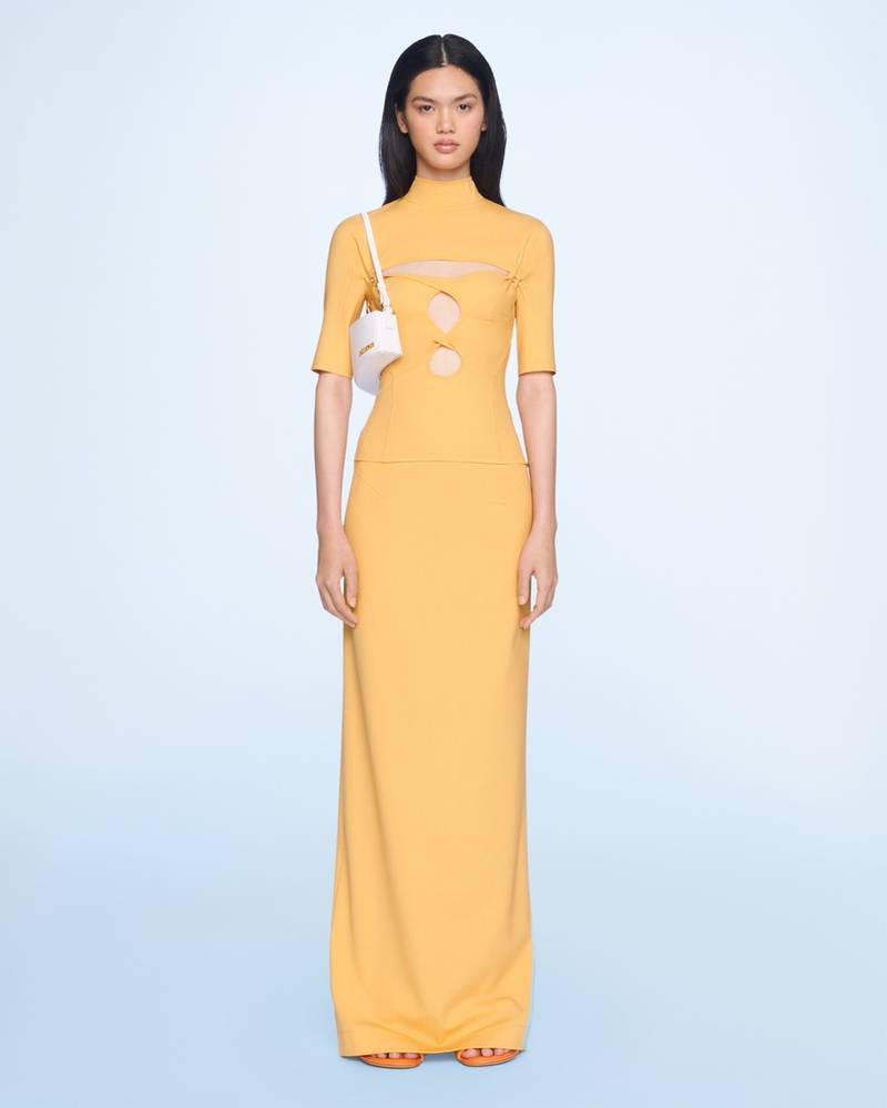 JACQUEMUS La jupe Pina longue outlook