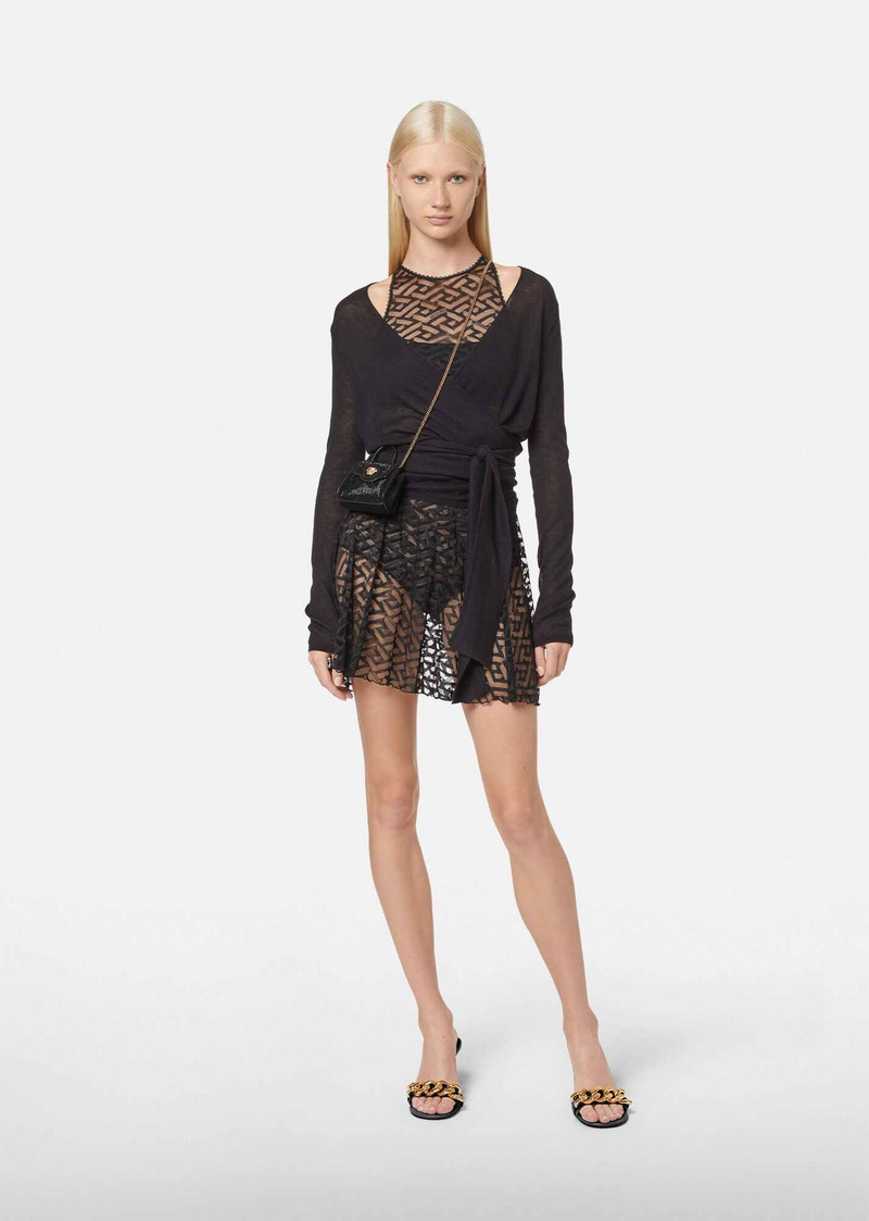 VERSACE High Waisted La Greca Briefs outlook