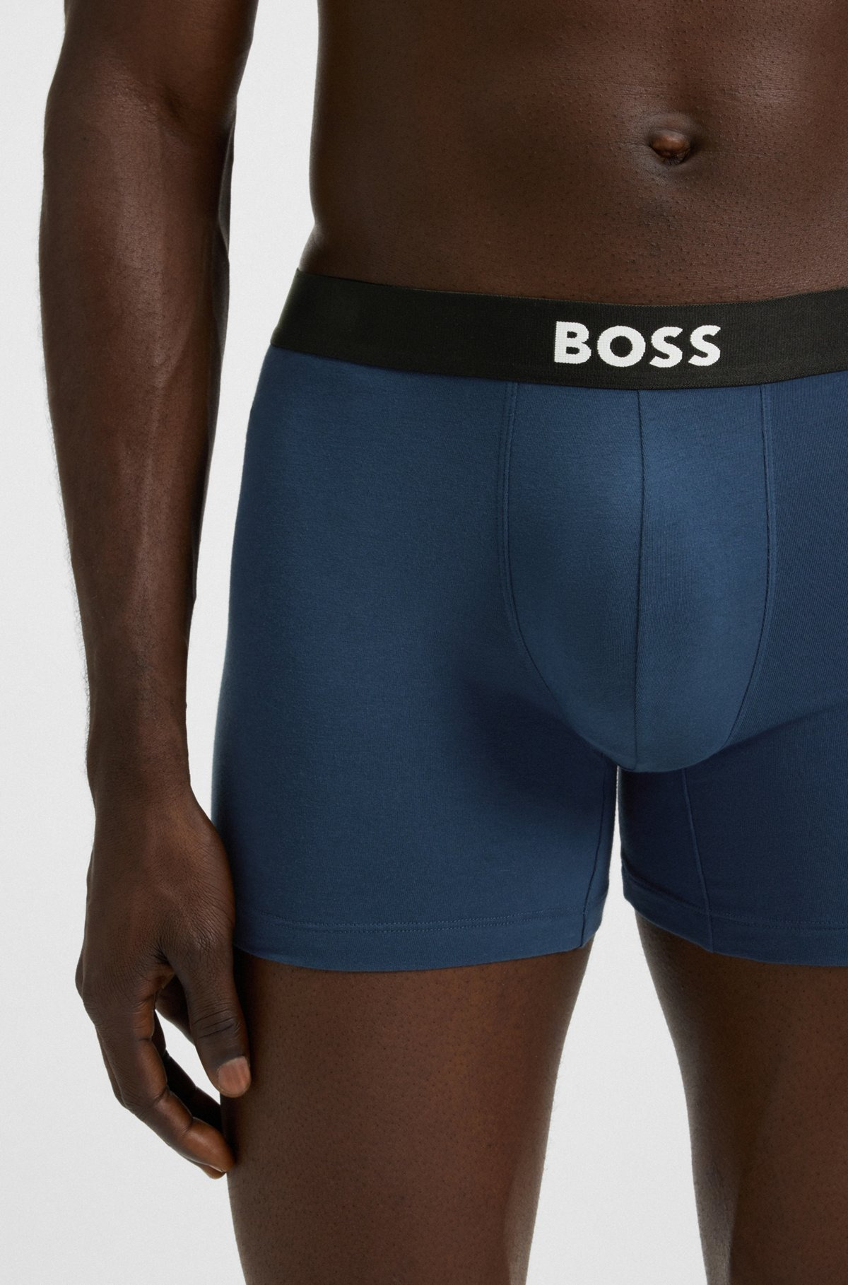THREE-PACK OF BOXER BRIEFS IN STRETCH COTTON - 4