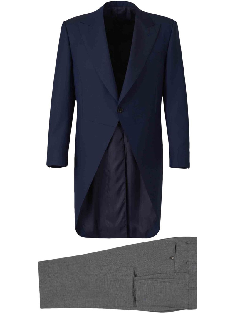 single breasted wool suit 1
