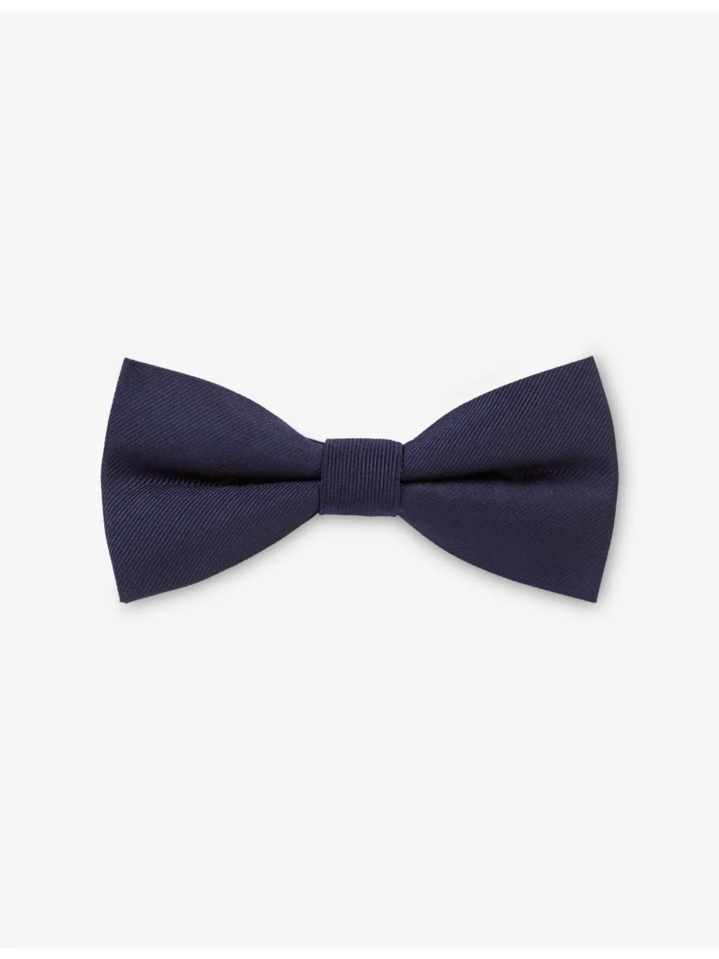 Ribbed silk bow tie - 1
