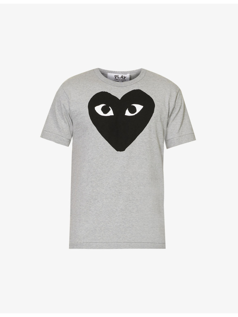 Comme des Garçons PLAY Heart-print cotton-jersey T-shirt outlook