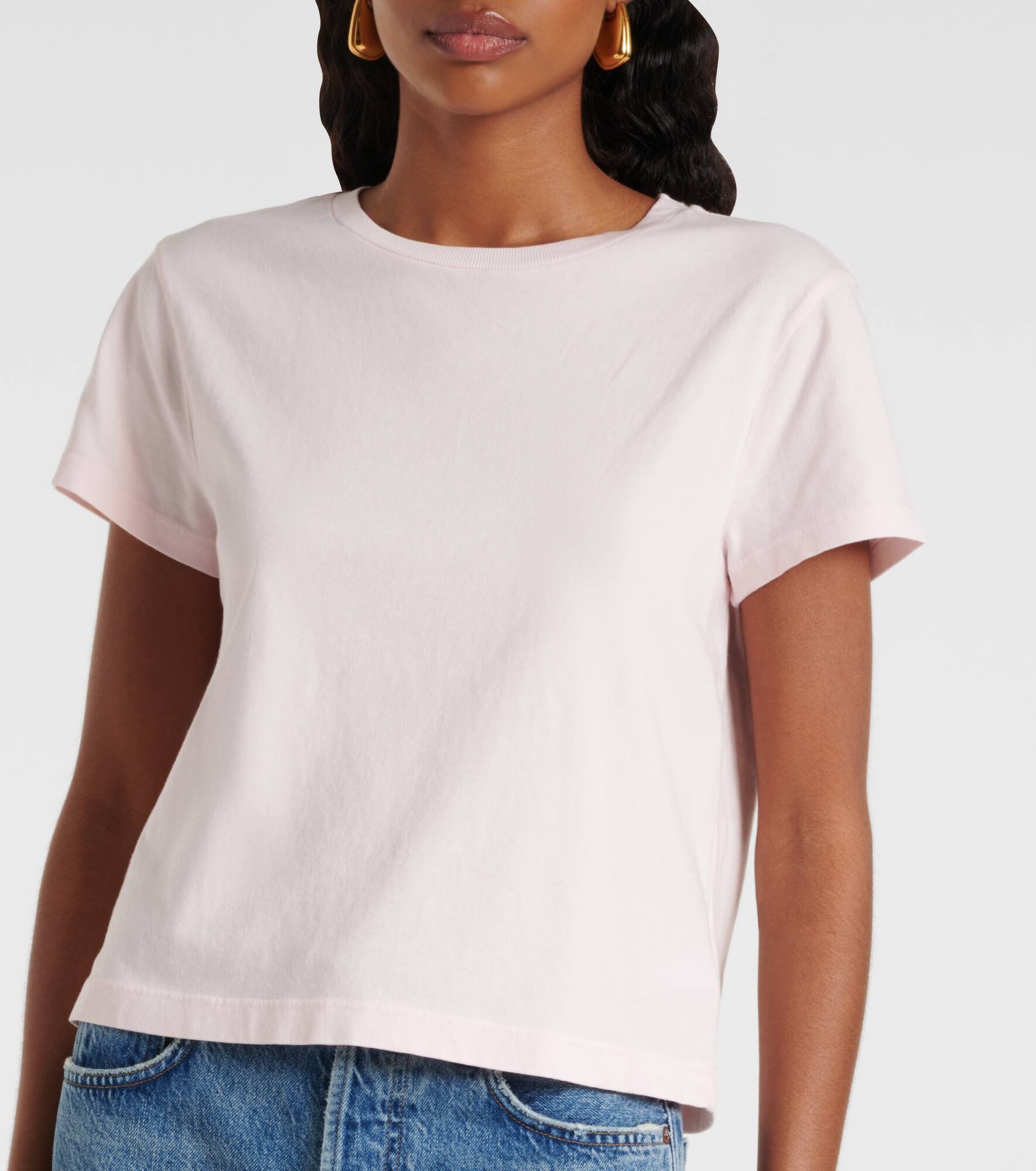 Adine Shrunken cotton jersey T-shirt - 6