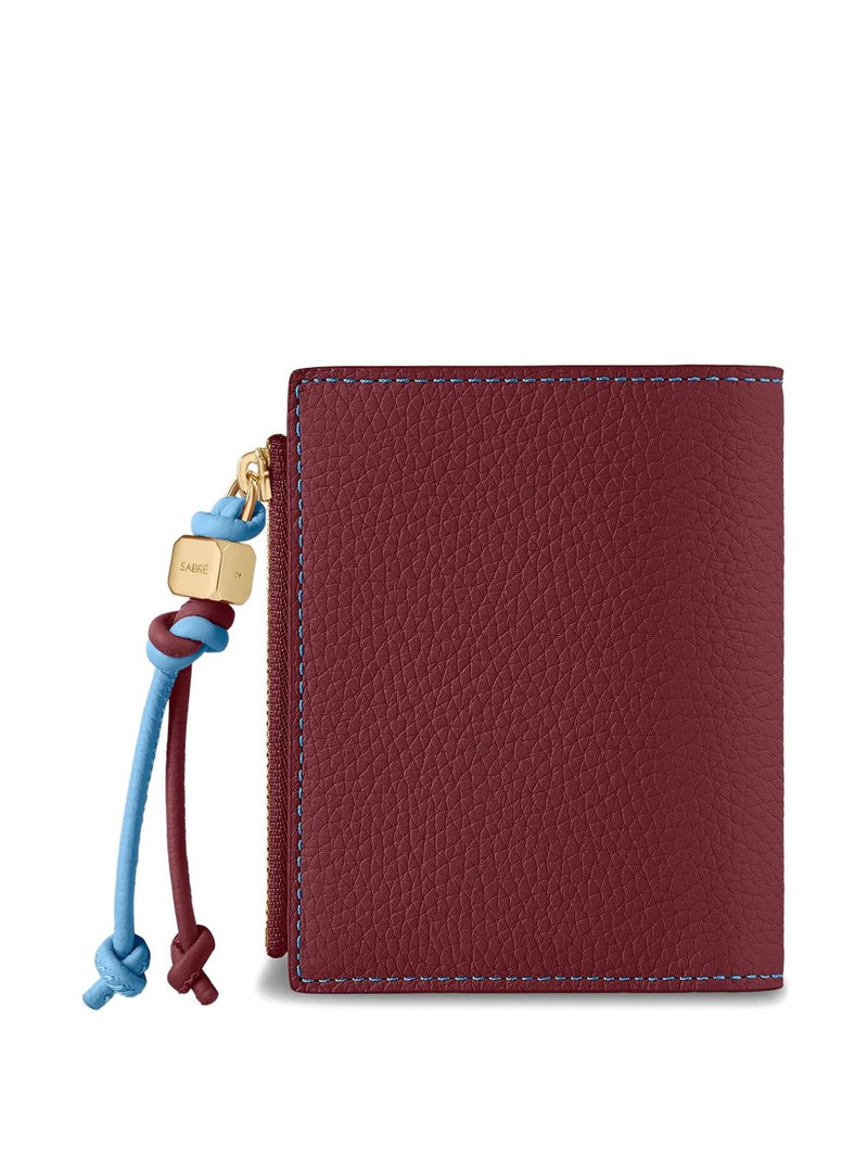 MAISON de SABRÉ pebbled bifold leather wallet outlook