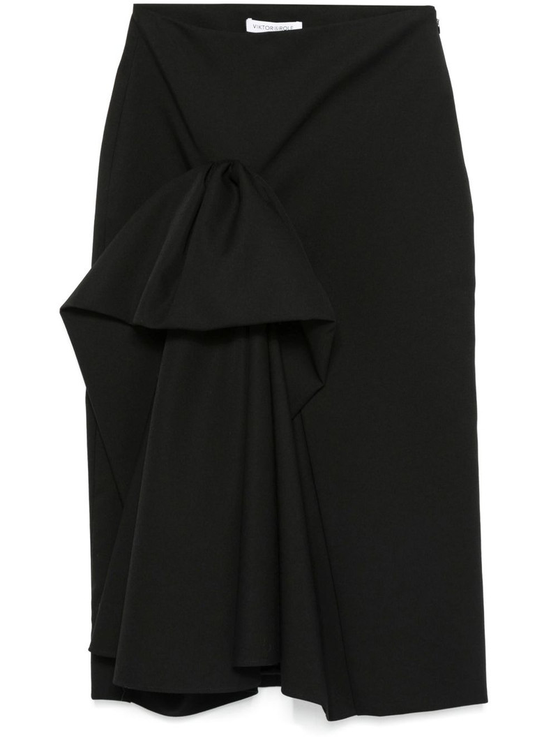 ruffle-detail midi skirt 1
