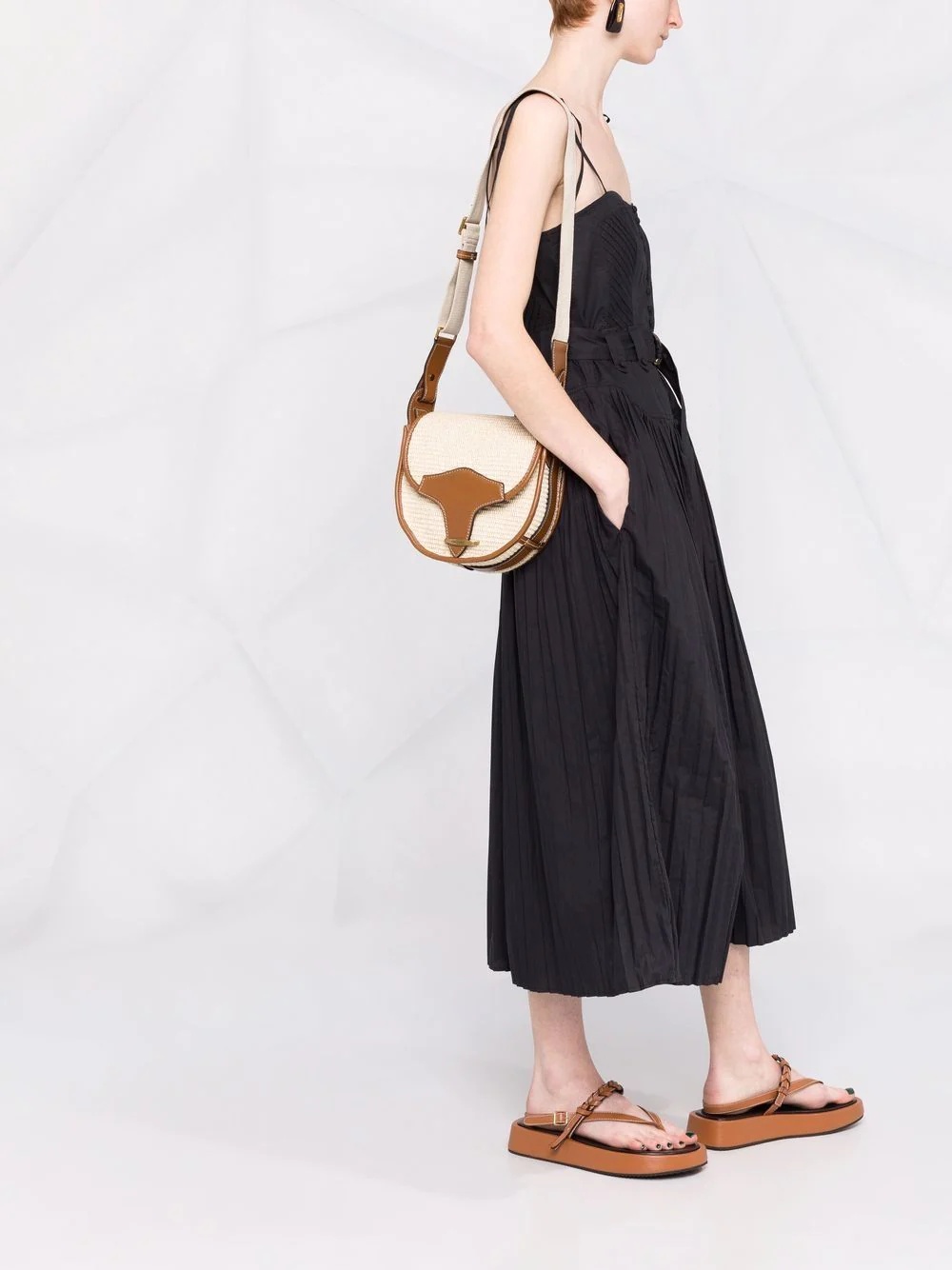 Botsy leather-trim crossbody bag - 2