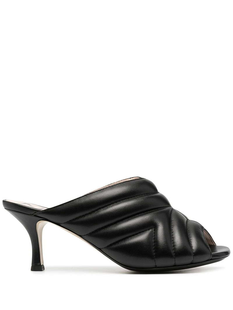 quilted mid-heel mules 1