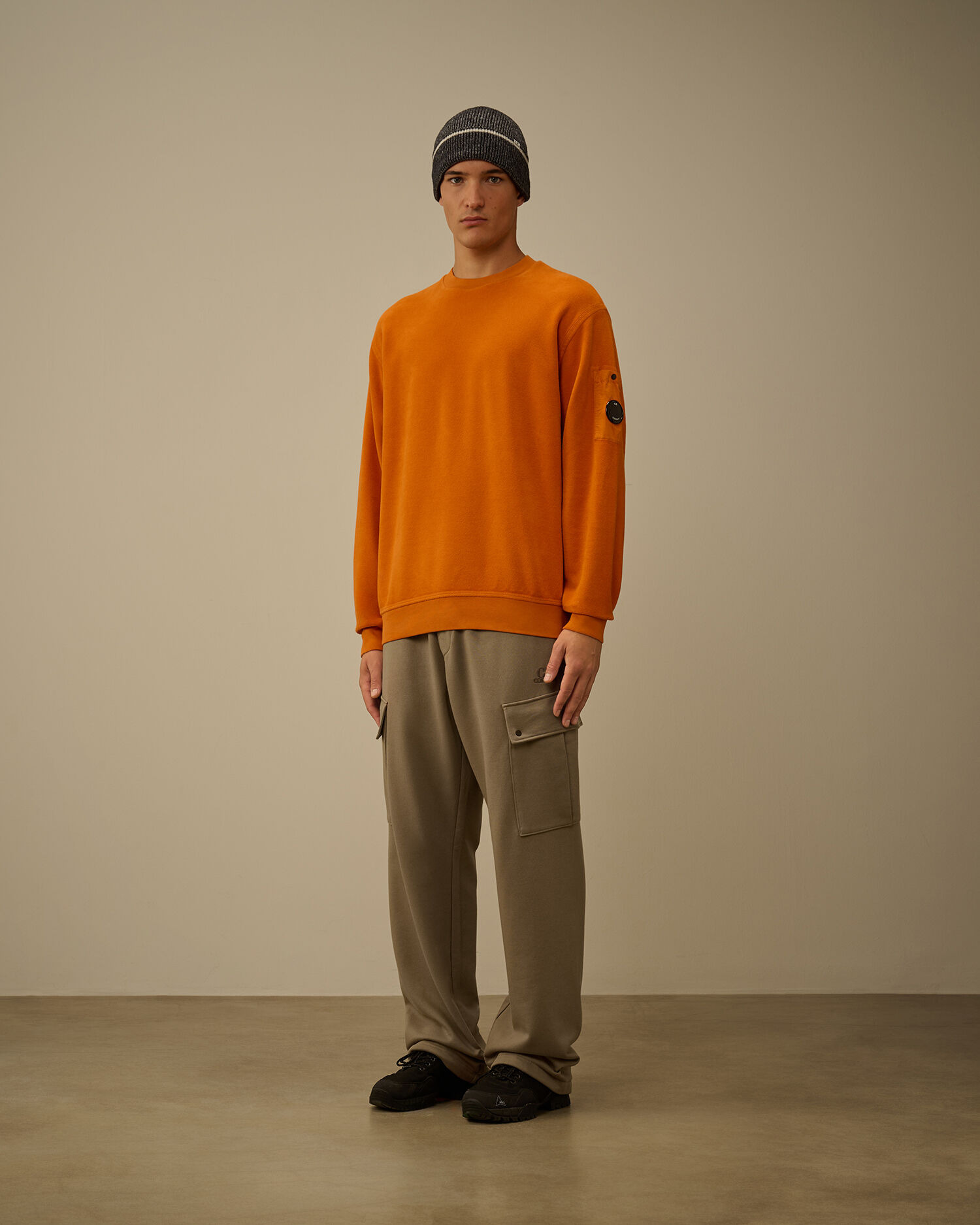 Brushed Emerized Diagonal Fleece Crewneck Sweatshirt - 2