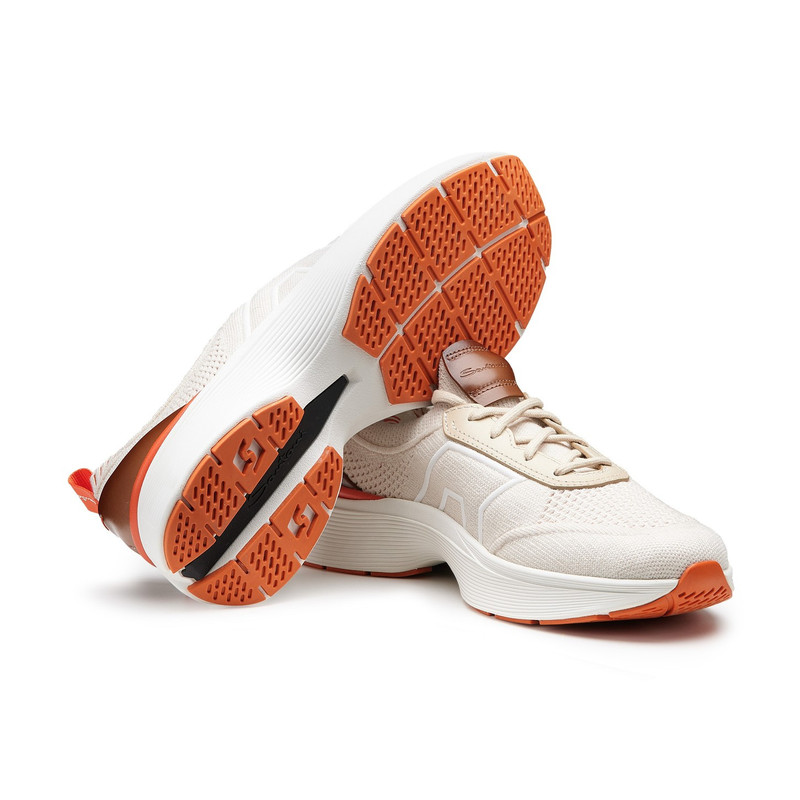 Men's white stretch knit Easy Bounce sneaker 3