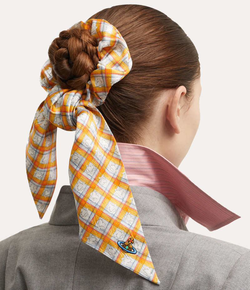 Vivienne Westwood CHECK ORB SCRUNCHIE outlook