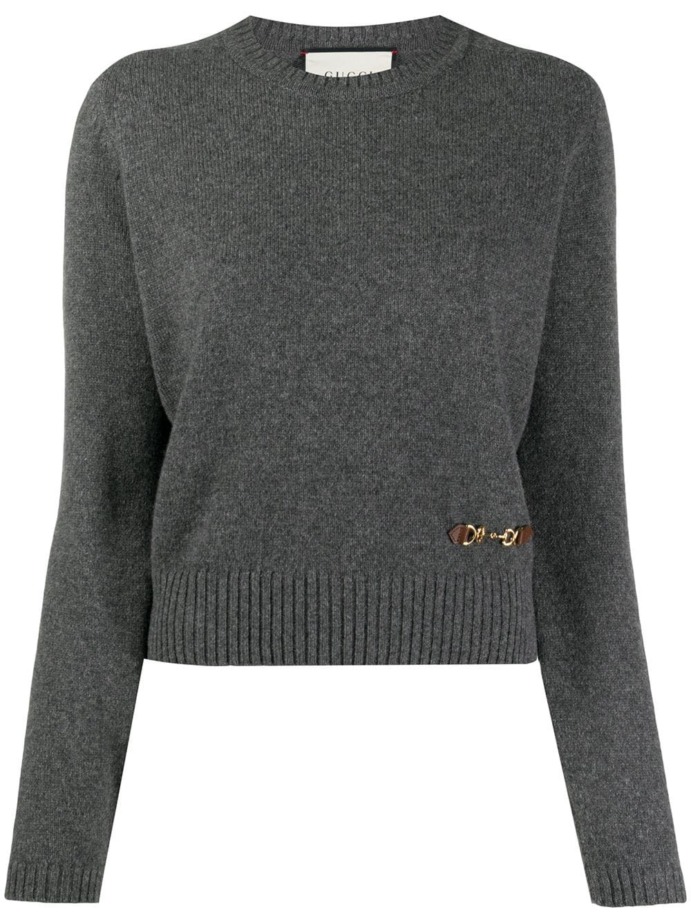 Horsebit crew neck jumper - 1