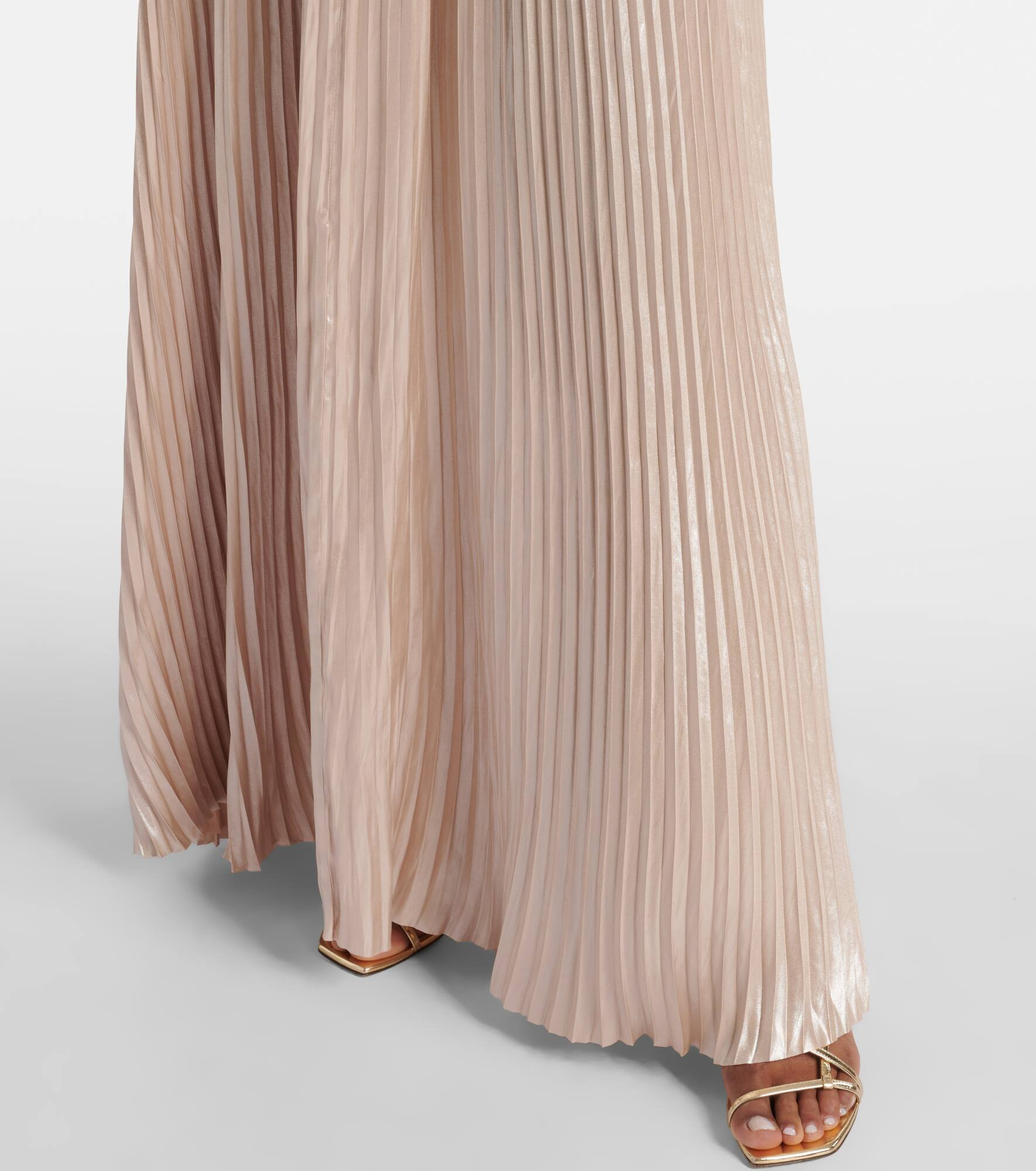 Reine plissé satin gown - 5