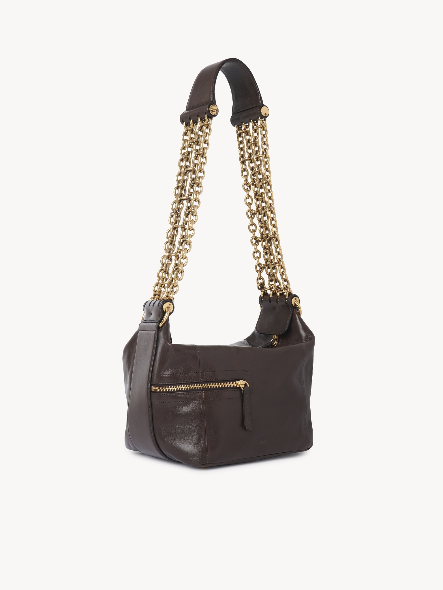 CAMERA CHAIN BAG IN SHINY LEATHER - 3