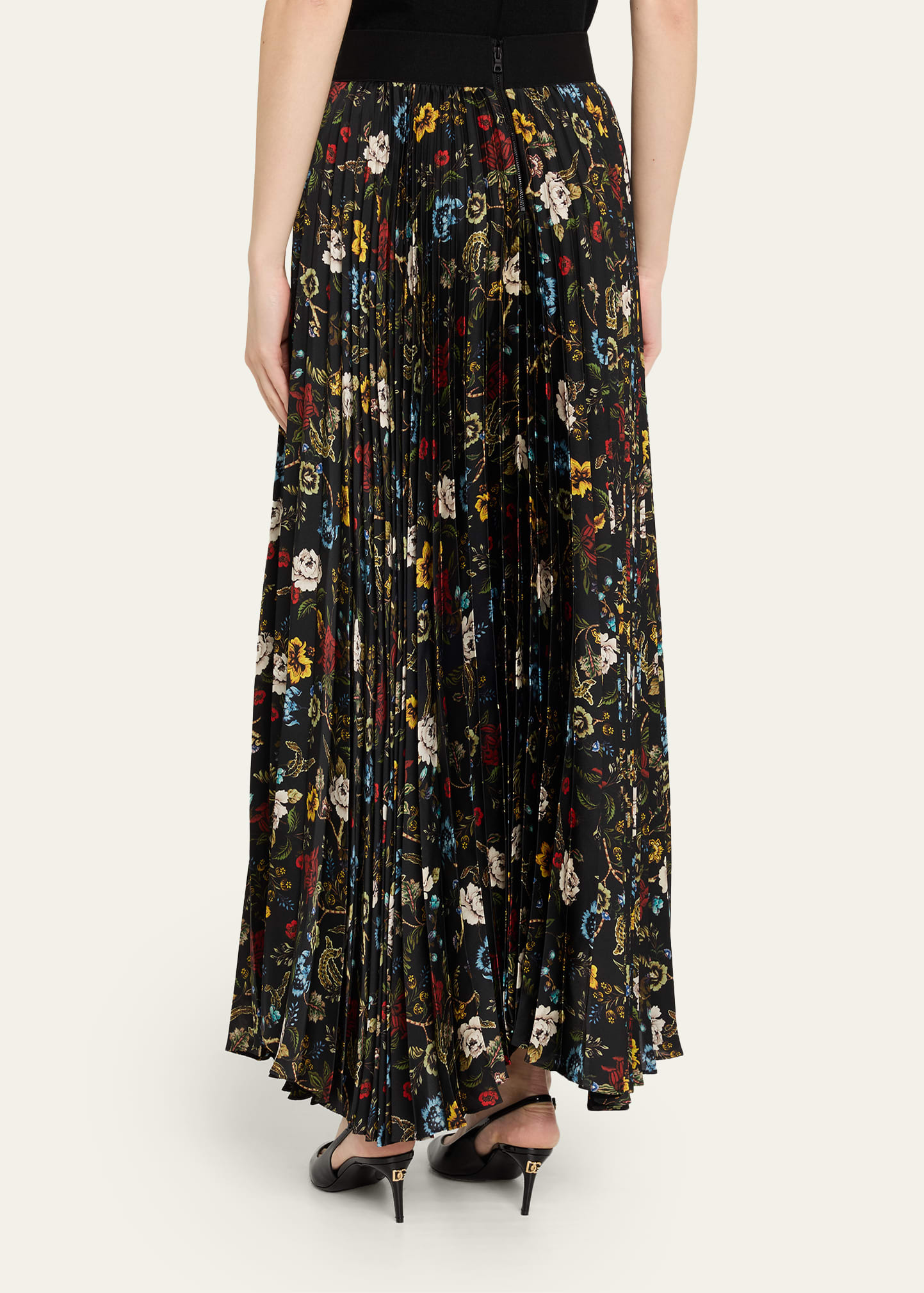 Tapestry Trails Katz Asymmetric Pleated Maxi Skirt - 3