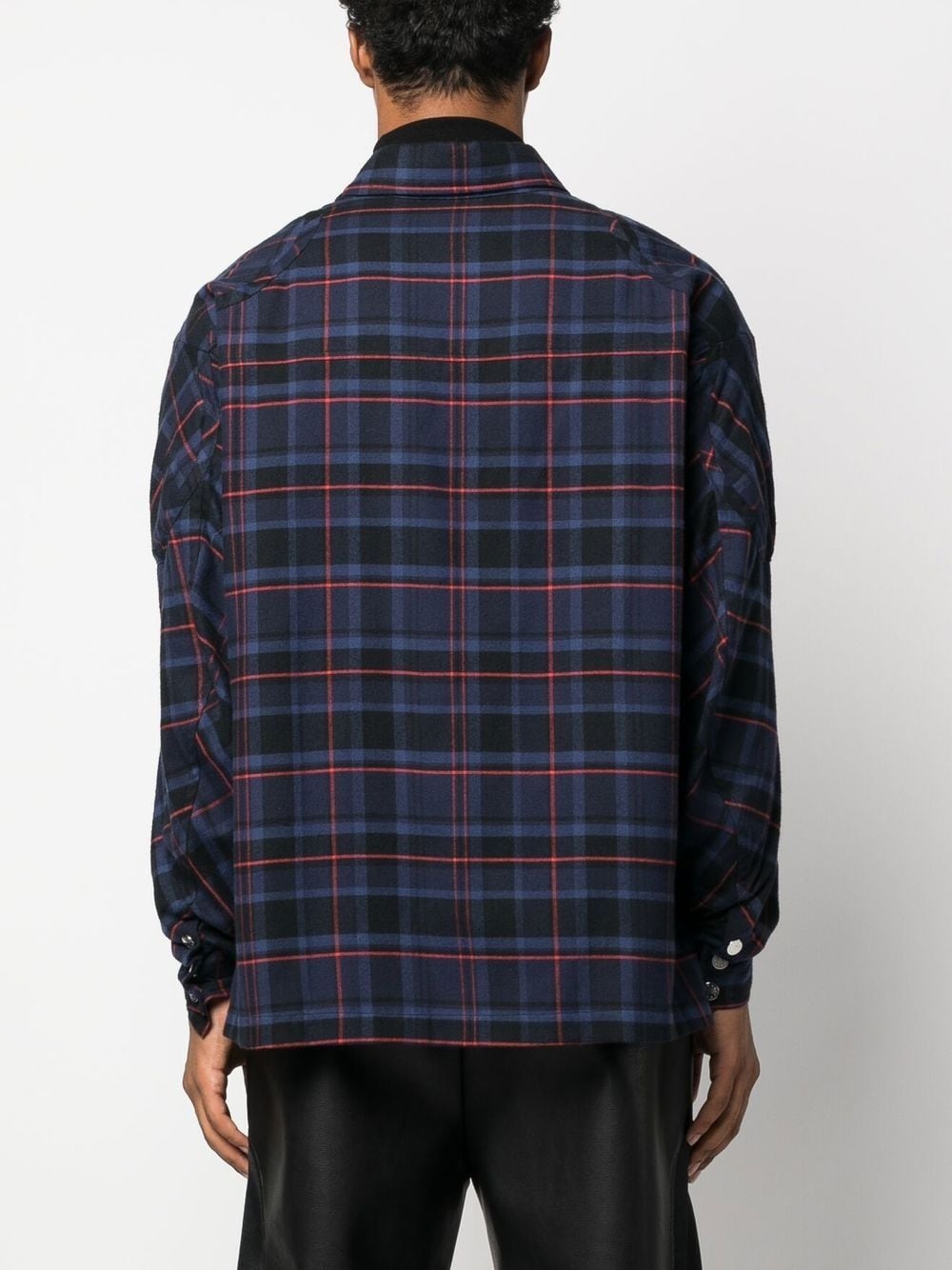 plaid-check print shirt - 4