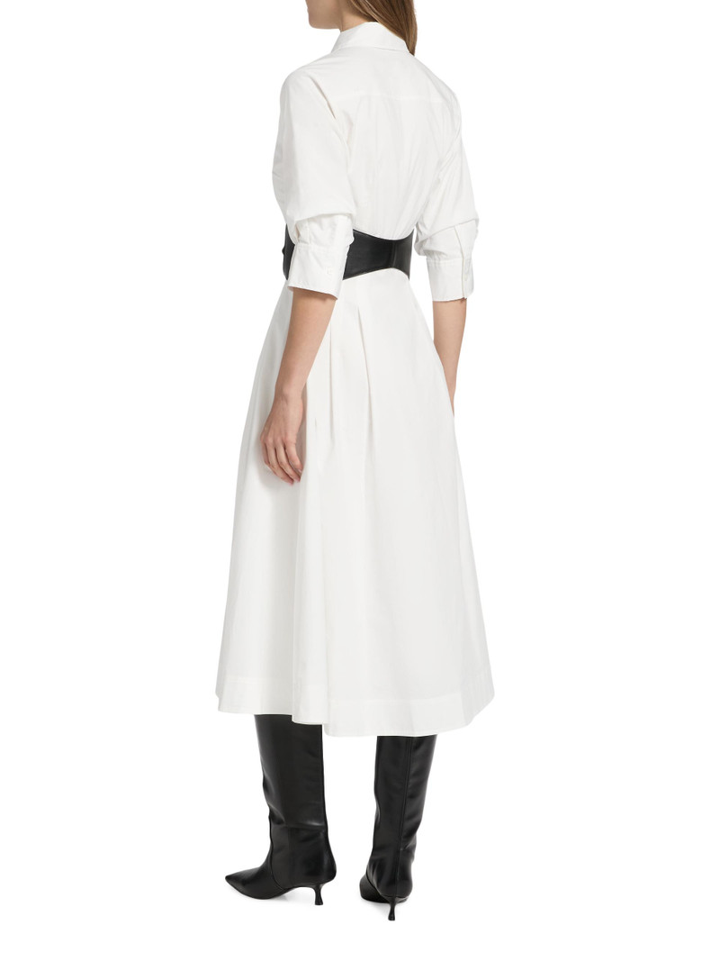 Women's Olson Cotton-Blend Midi-Shirtdress - White 5