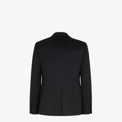 FENDI Black cashmere blazer outlook