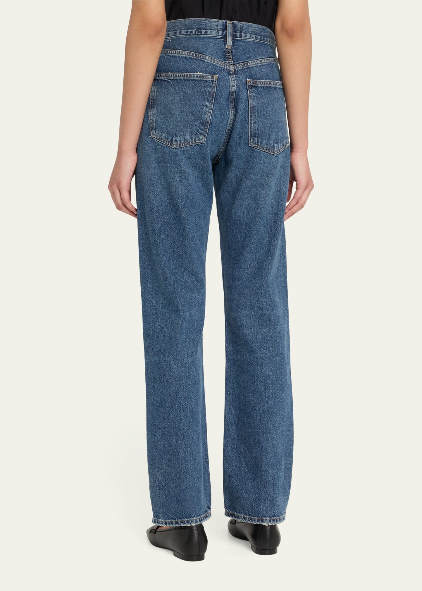 90s Pinch Waist Long Jeans - 3