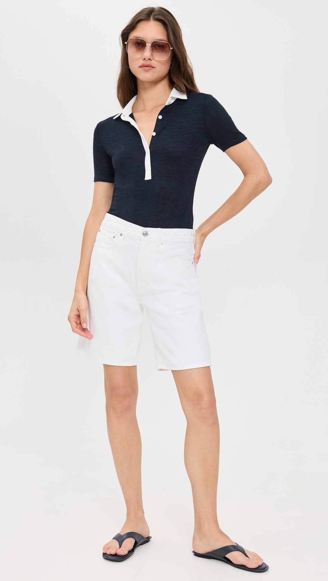 The Knit Button Short Sleeve Polo - 4