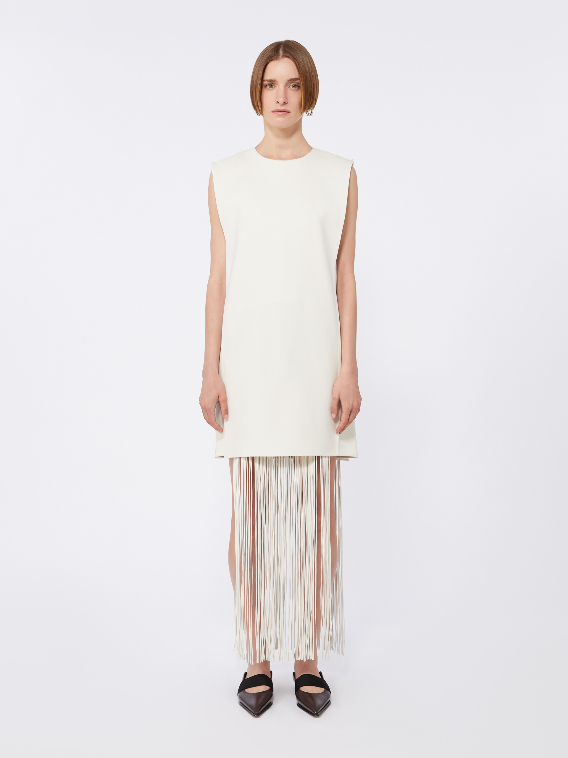 FINNICI Fringed crewneck dress - 3