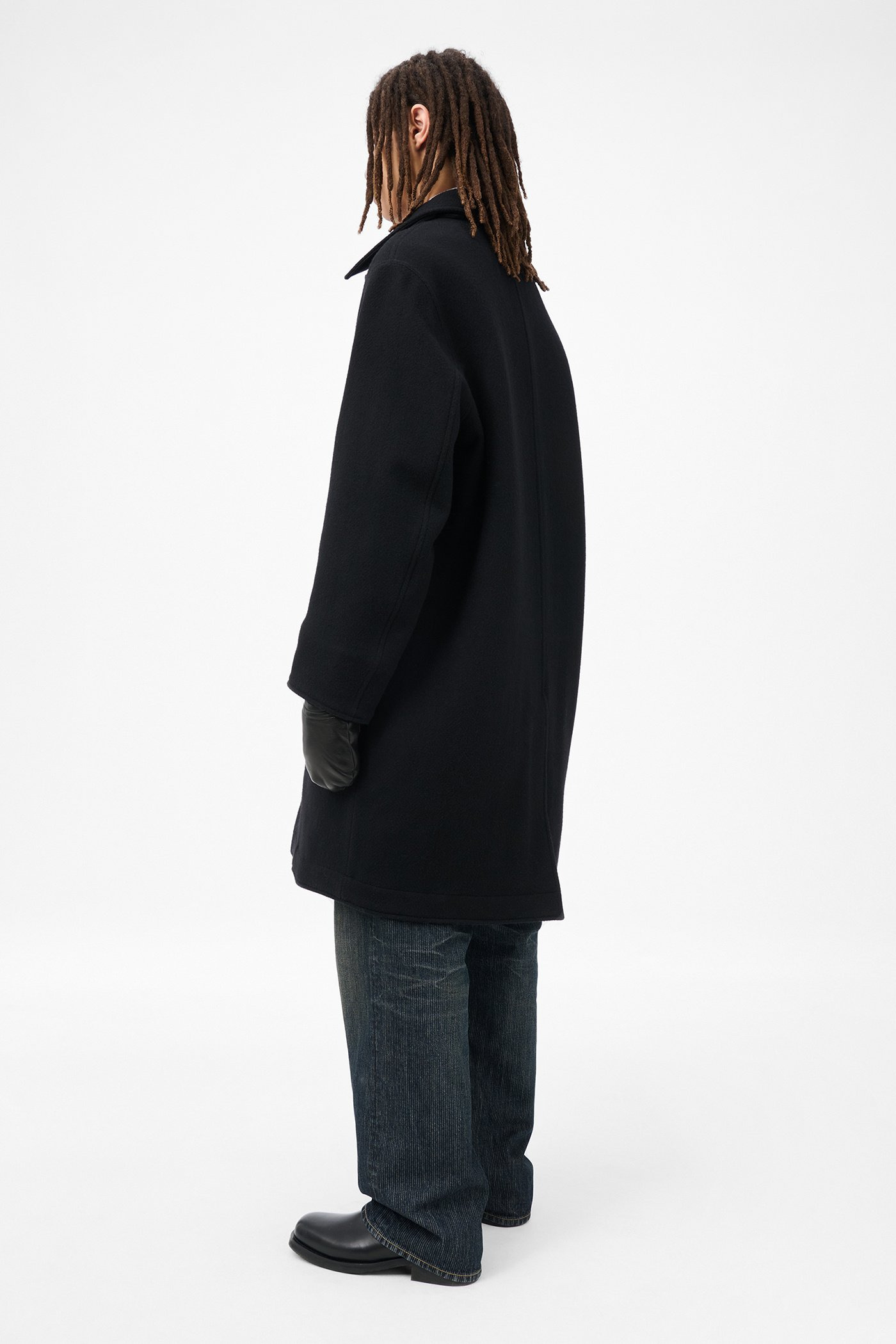 Car Coat Black Slyly Herringbone - 4