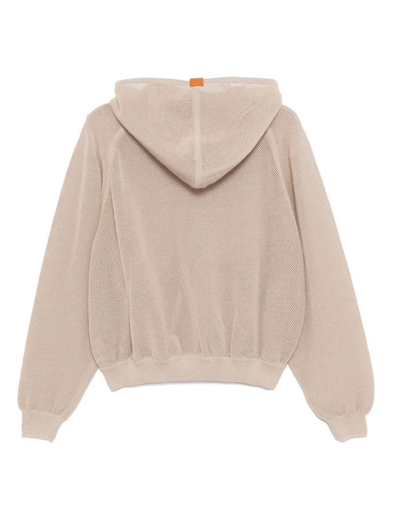 JUUN.J zip-up knitted hoodie outlook