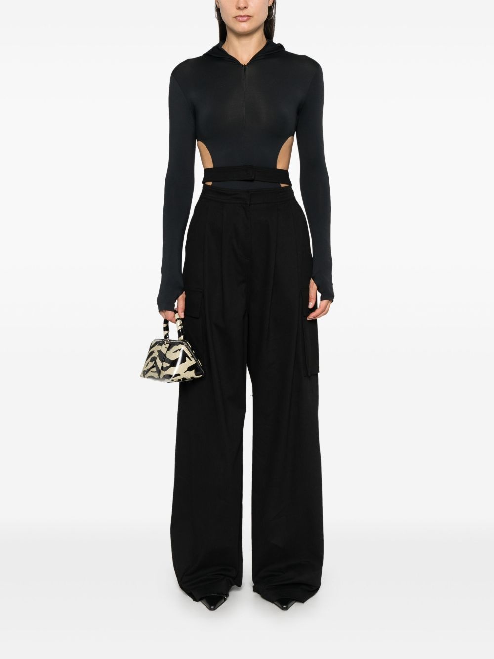 cut-out bodysuit - 2