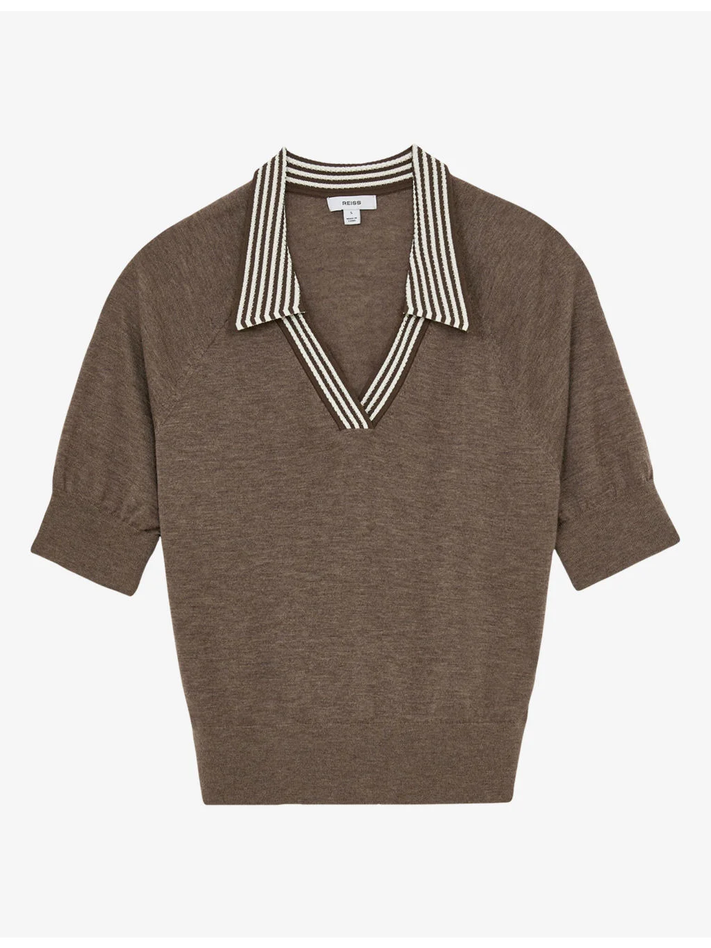 Neva Short-Sleeved Wool Polo Shirt - 1