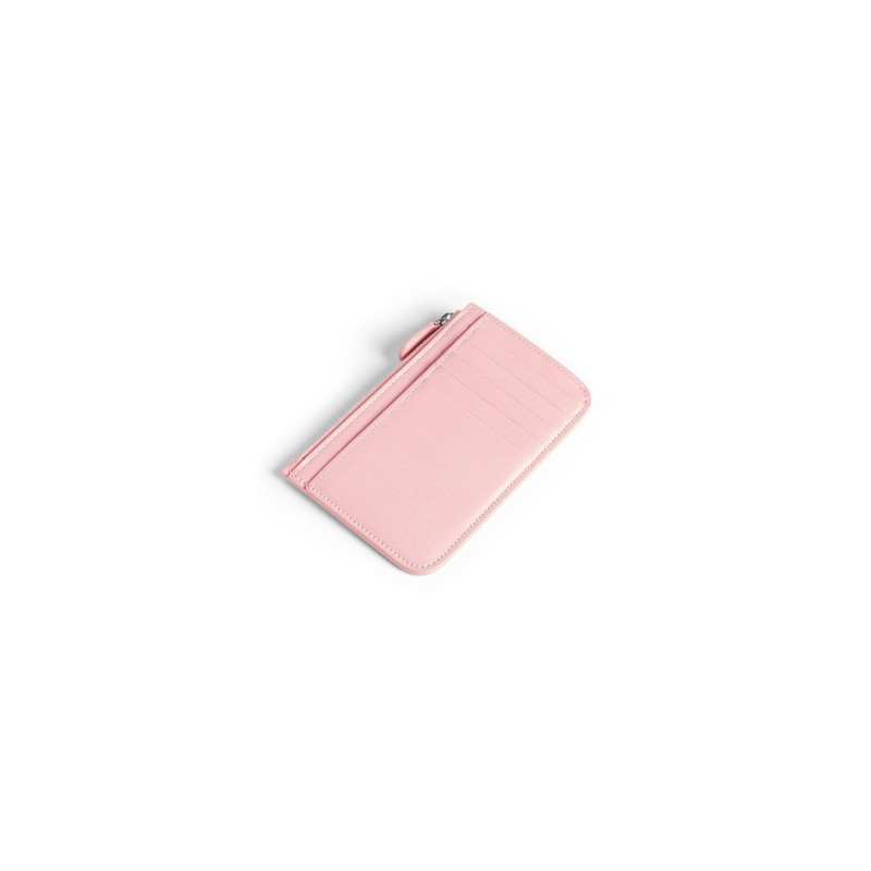 Women's Cash 2.0 Long Coin And Card Holder in Suede Pink 2