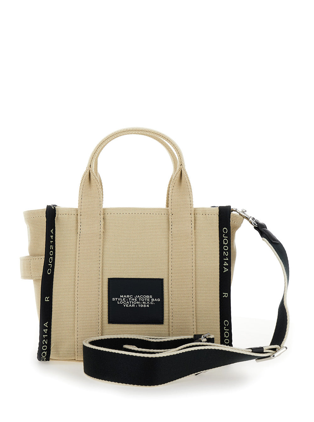 Marc Jacobs Women Beige Handbag With Jacquard Logo In Cotton Blend Canvas Woman - 4