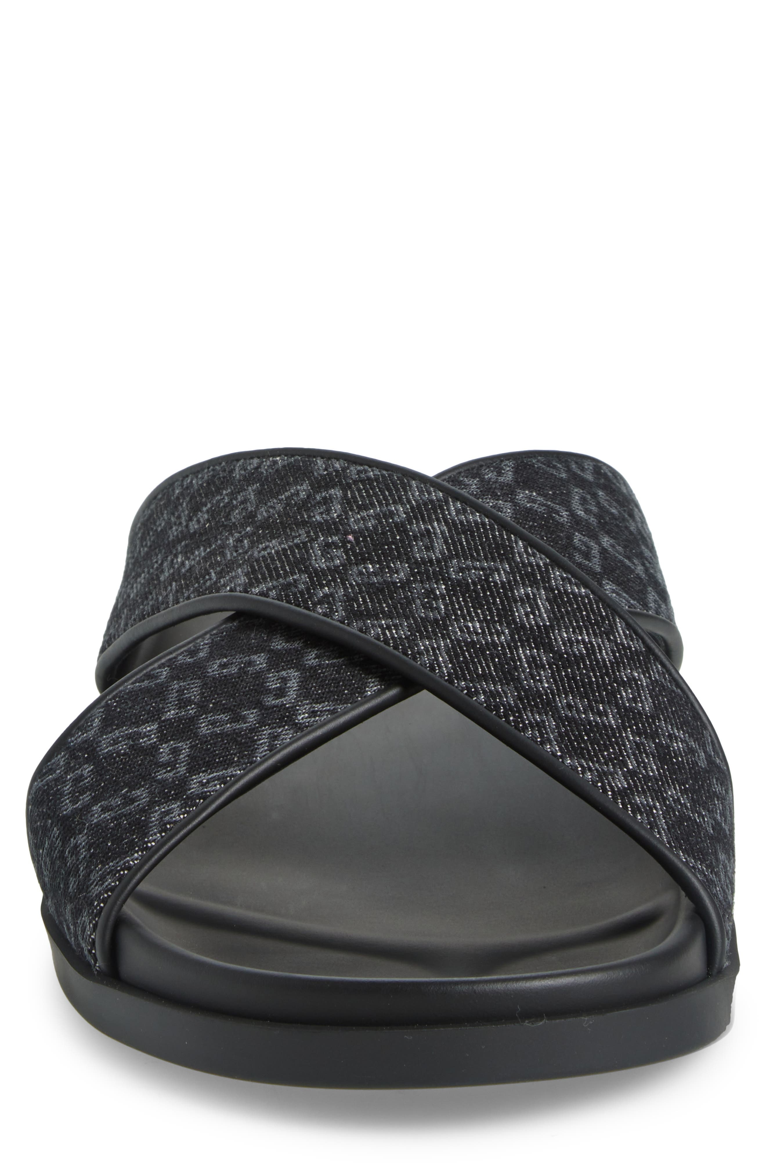 Givenchy Monogram 72 Cross Strap Slide Sandal in Black at Nordstrom - 4