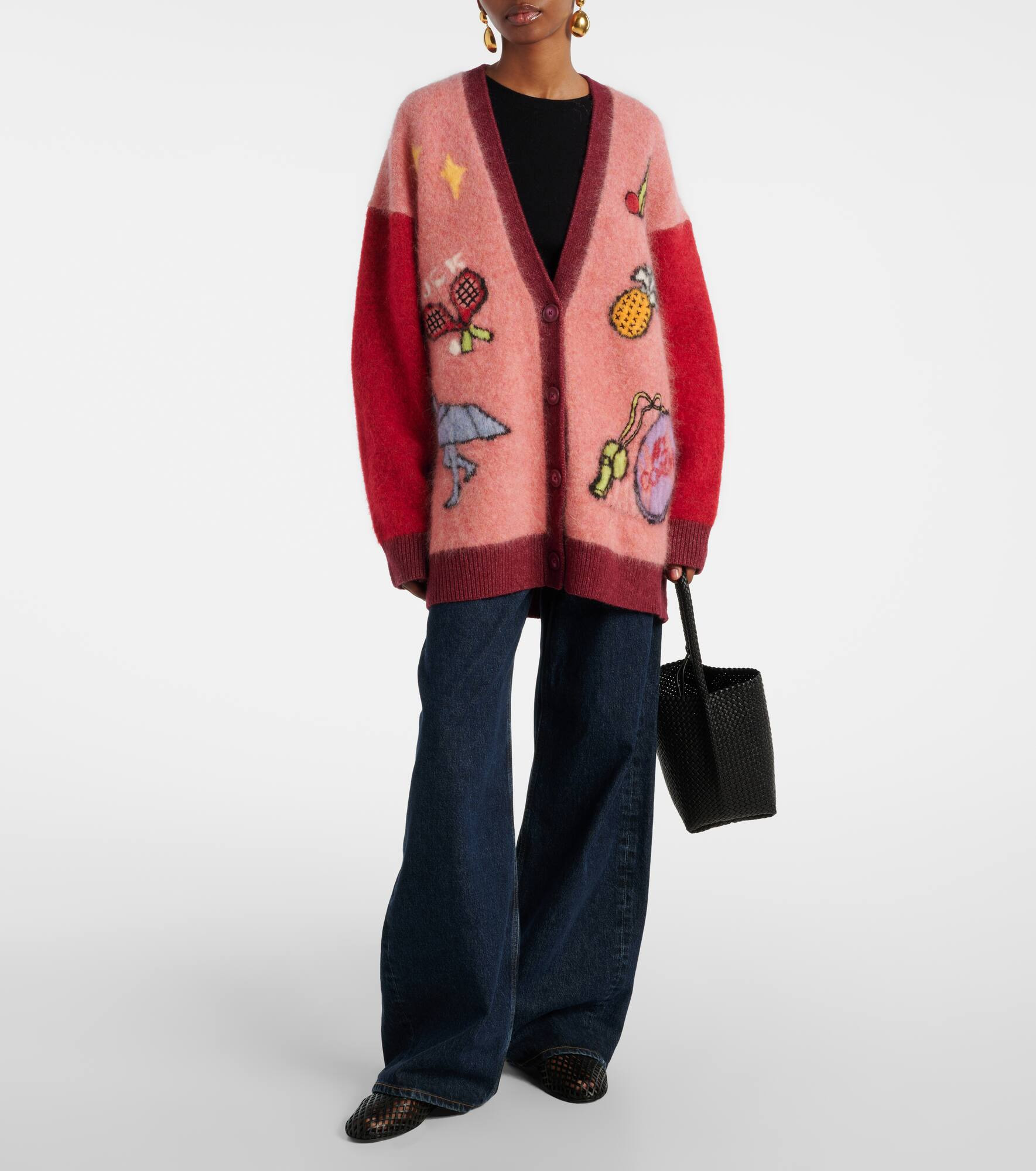 Court embroidered wool-blend cardigan - 2