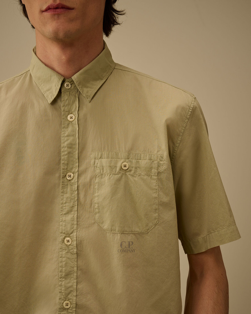 Light Mussola Short Sleeve Button Shirt 5
