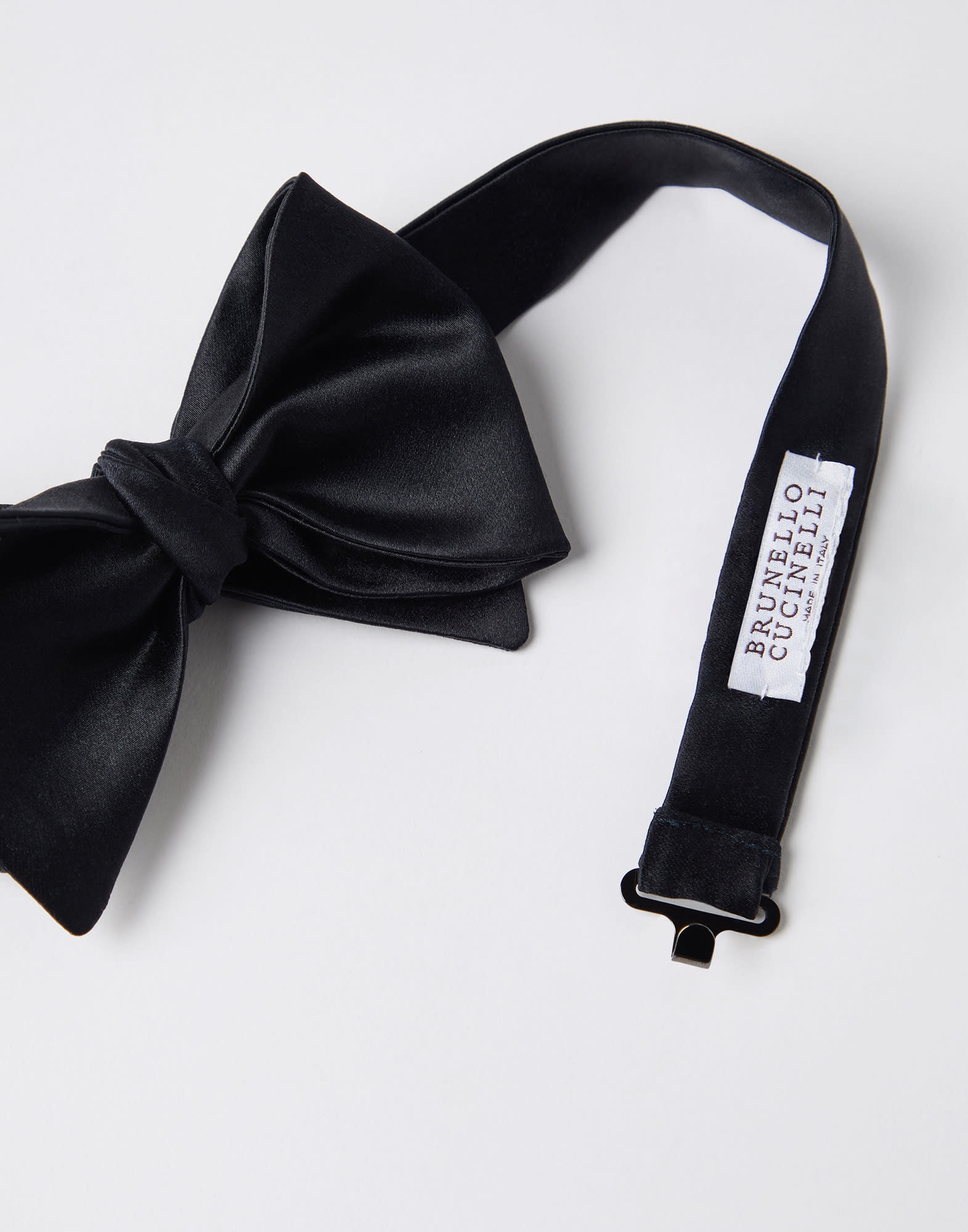 Cotton and silk satin bow tie - 2