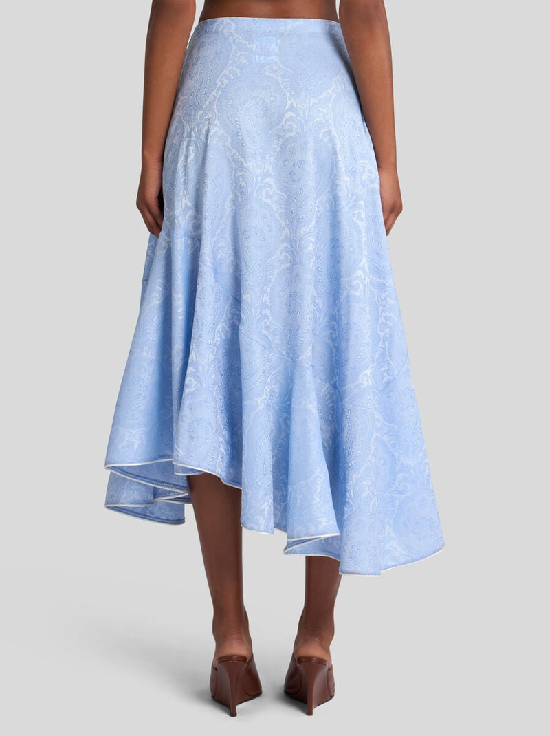 FLORAL ASYMMETRIC MIDI SKIRT 5