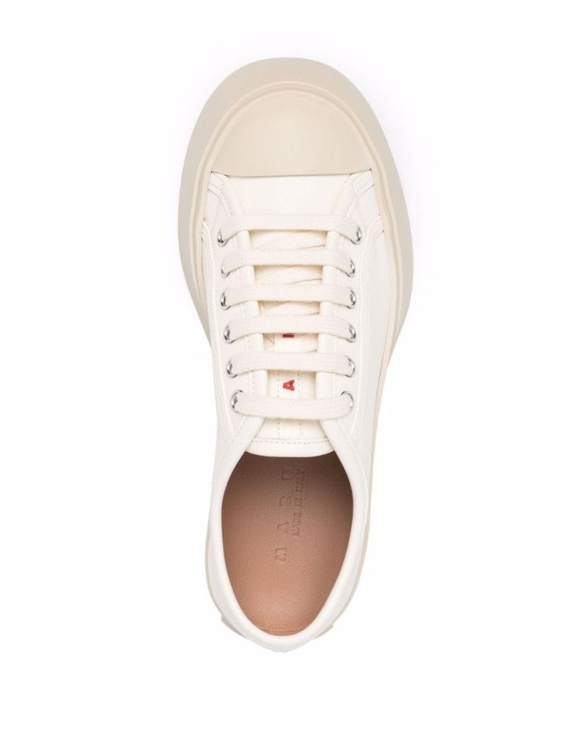 two-tone flatform sneakers - 4