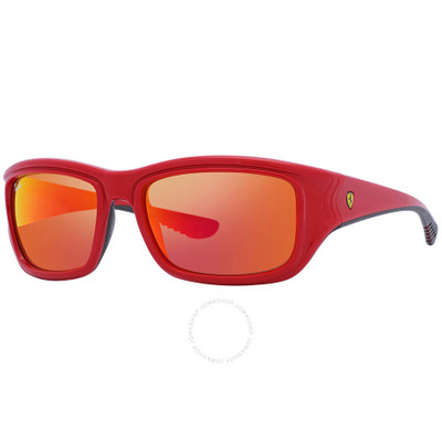 Ray-Ban Ray Ban Scuderia Ferrari Orange Mirrored Square Men's Sunglasses RB4405M F6236Q 59 outlook