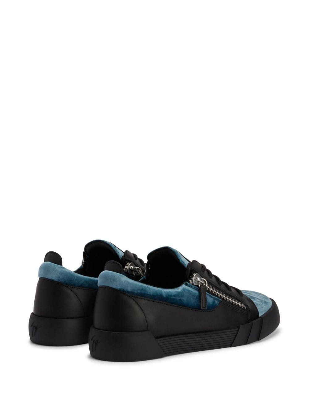 Frankie panelled leather sneakers - 3