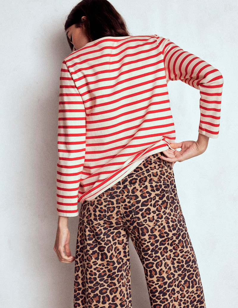 Button Mariner Breton-Ivory and Brilliant Red 4