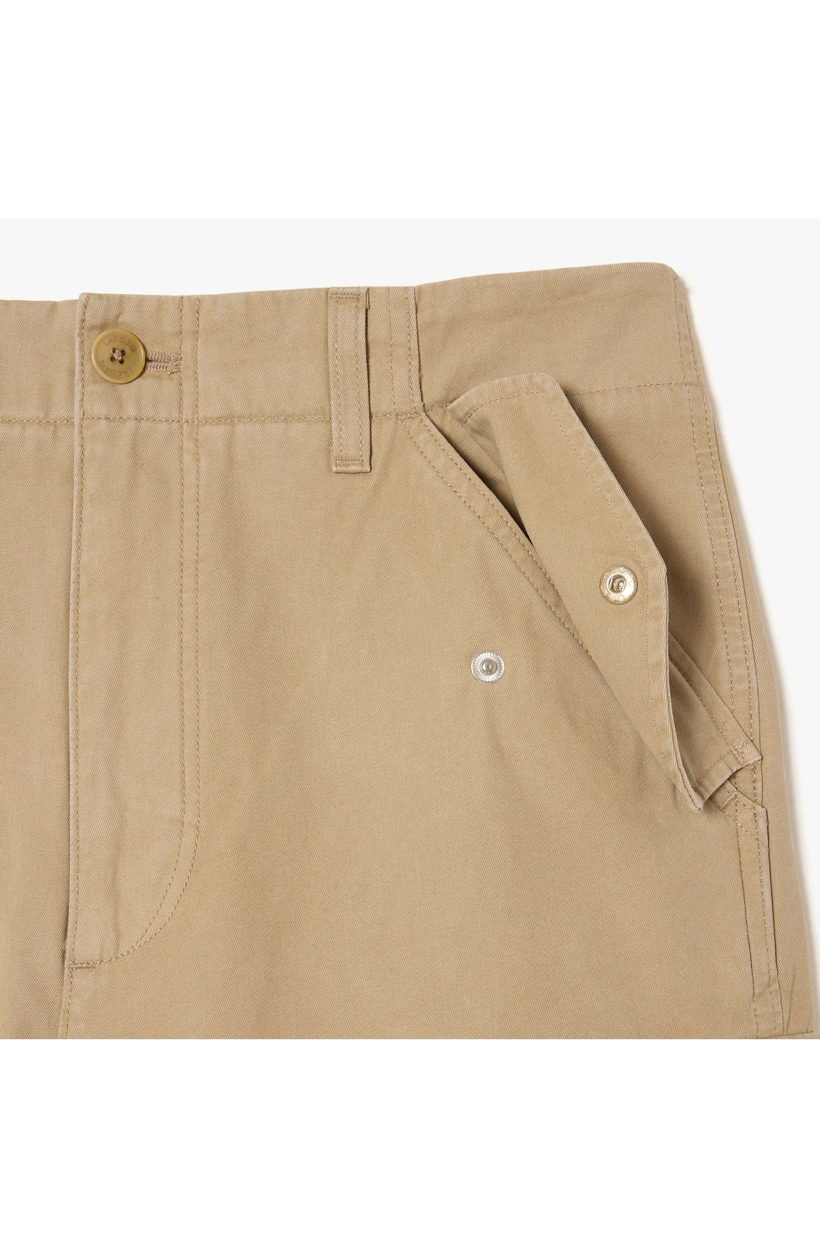 Straight Fit Twill Cargo Pants - 2