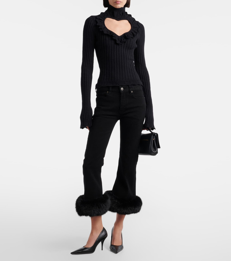 BALENCIAGA Low-rise capri jeans outlook