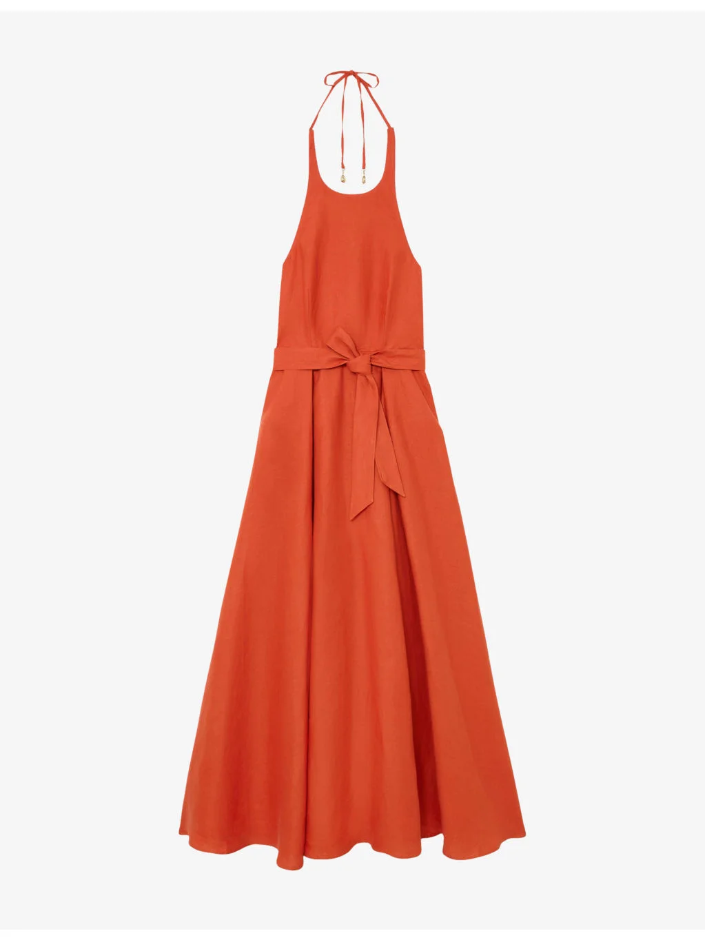 Paules Open-Back Linen Maxi Dress - 1