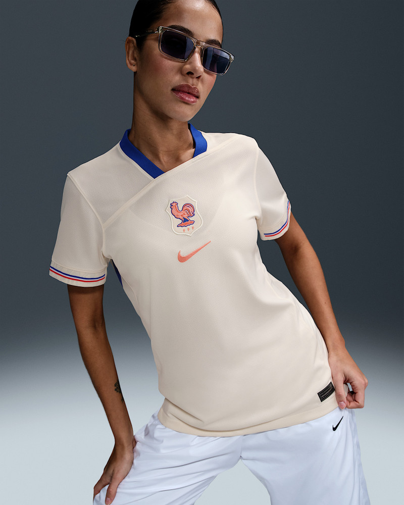 FFF 2025 Stadium Away (Women's Team) Women's Nike Dri-FIT Soccer Replica Jersey 1