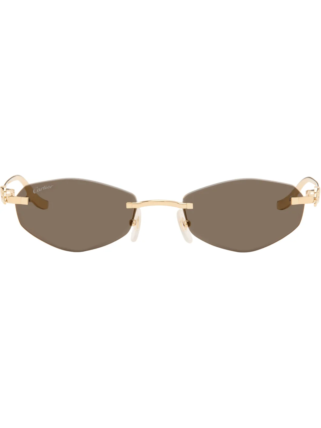 Gold 'Panthère de Cartier' Sunglasses - 1