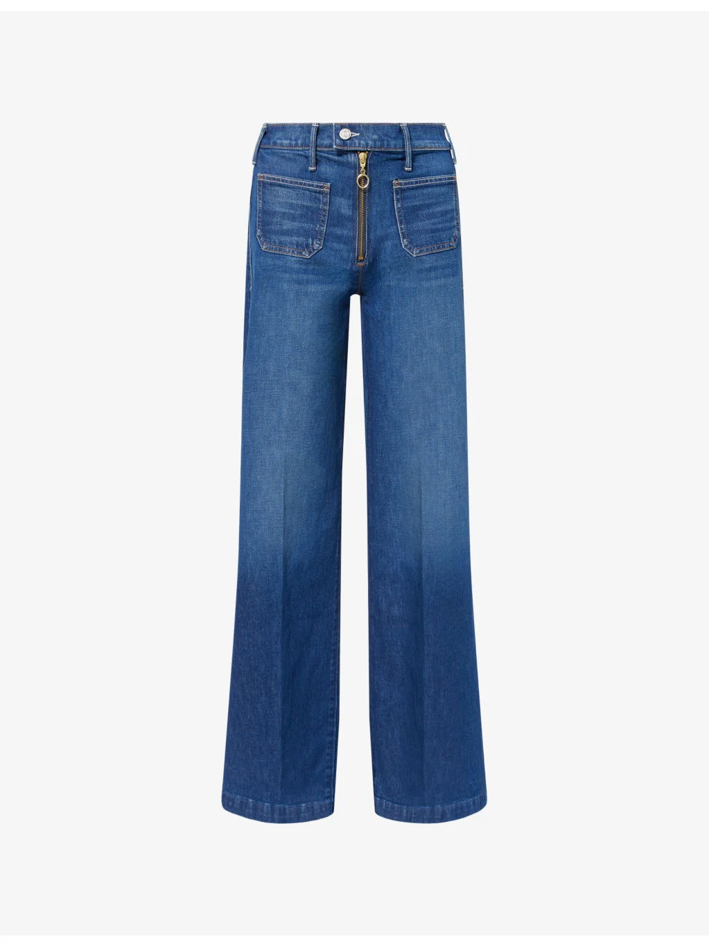 Hustler Roller Patch-Pocket Cotton-Blend Denim Jeans - 1