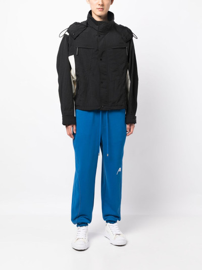 ADER error logo-embroidered drawstring cotton trousers outlook