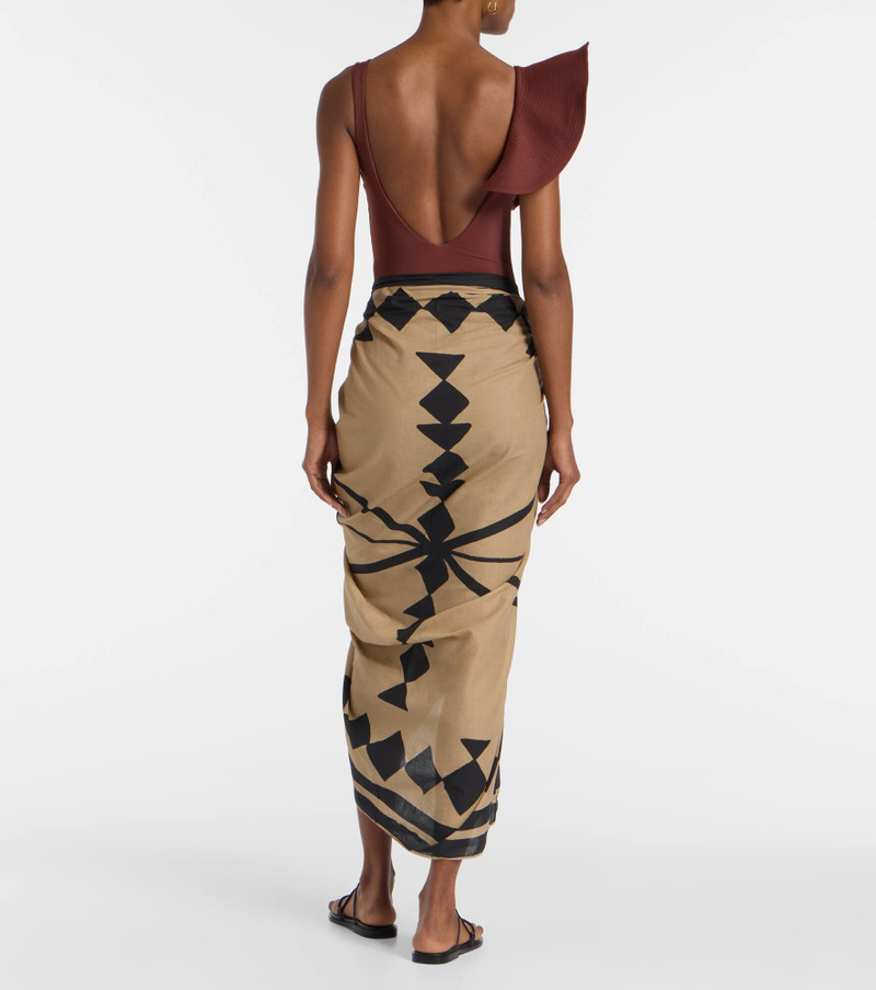 Cotton printed beach cover-up 3